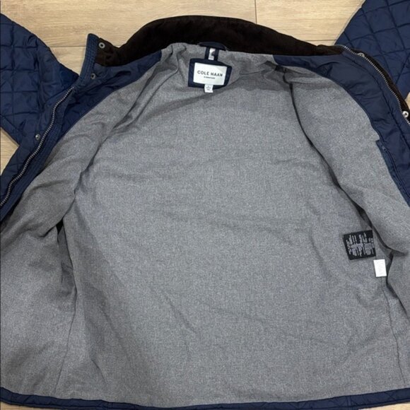 Cole Haan Signature Mixed Media Quilted Jacket size large - Picture 10 of 10